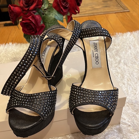 Jimmy Choo Black platforms sandals size 39. Brand new never ever used. Good deal - Picture 7 of 9